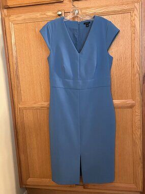 Ann Taylor Factory Baby Blue Dress – Classic Fit | Like New | Workwear/Occasion